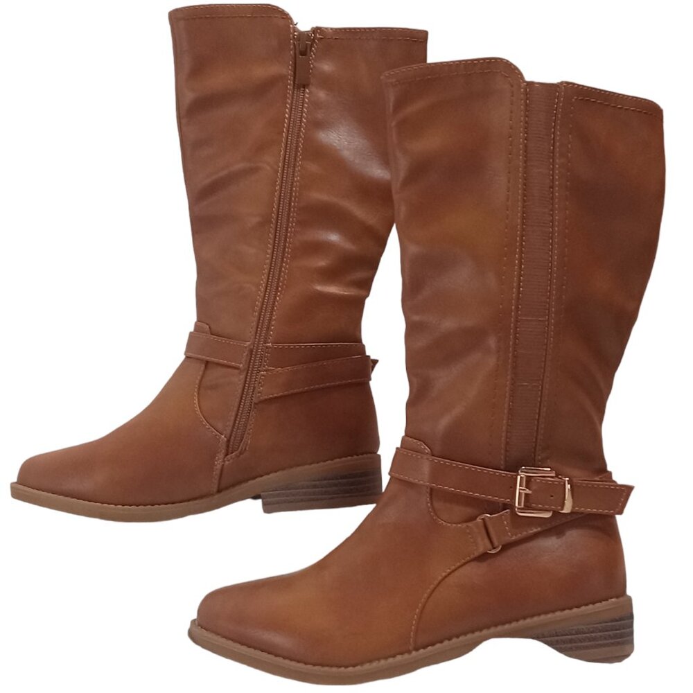 Moda tan heel boots 2